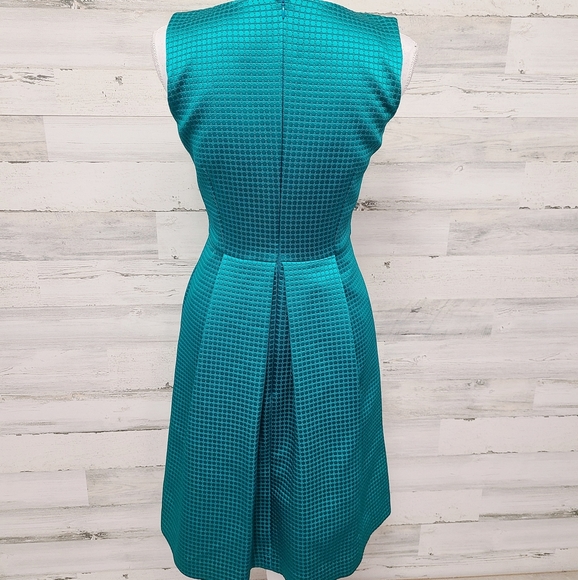 AG Phillips Teal Designer Sheath Dress - Picture 11 of 11